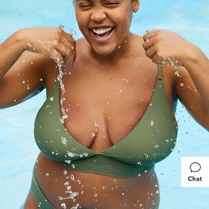 Aerie Longline Triangle Bikini Top